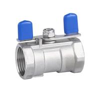 ITFOWIYD Butterfly Handle 1/4'' - 1''Female Thread 304/316 Stainless Steel Ball Valves Threaded One Piece Ball Valve DN8 10 15 20 25(3I8 SS316)