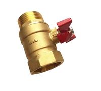 ITFOWIYD DN25 1" Female to Male Brass Ball Valve with Butterfly Handle Temperature 0-60C Pressure 10