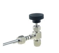 ITFOWIYD Válvula de Bola 304, válvula de Aguja Ajustable, 3, 6, 8, 10, 12mm, 1/8, 1/4, 3/8, 1/2, Ajuste de virola de compresión, Hilo Femenino de Junta rápida(Needle Valve-01,A-10mm)