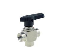 ITFOWIYD Válvula de Bola 304, válvula de Aguja Ajustable, 3, 6, 8, 10, 12mm, 1/8, 1/4, 3/8, 1/2, Ajuste de virola de compresión, Hilo Femenino de Junta rápida(Female Ball Valve-03,A-1I4)