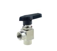 ITFOWIYD Válvula de Bola 304, válvula de Aguja Ajustable, 3, 6, 8, 10, 12mm, 1/8, 1/4, 3/8, 1/2, Ajuste de virola de compresión, Hilo Femenino de Junta rápida(Female Ball Valve-02,A-3I8)
