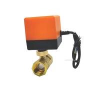 ITFOWIYD Válvula de Bola de Rosca motorizada eléctrica de latón, válvula de Agua solenoide con actuador, 2 vías, 3 Cables, CC de 12V, DN15, DN20, DN25, CA 220V(220V,DN20)