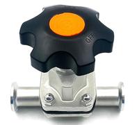 ITFOWIYD Válvula de diafragma de vacío Sanitaria de Acero Inoxidable 304 de Montaje rápido KF16 KF25 KF40 KF50(KF-16 Flange30mm)