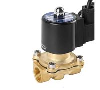 ITFOWIYD Válvula Solenoide de latón Resistente al Agua de 1/2 "válvulas solenoides de Fuente Normalmente Cerradas for bajo el Agua 220V 110V 24V 12V 24v(NPT-120VAC-NBR-SEAL)