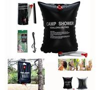 Itian 20L Bolsa de Agua Solar Ducha, Bolsa Solar de Ducha al Aire Libre Portable, Bolsa de Ducha con Calefacción Solar para Acampar, Jardín, Senderismo, Escalada