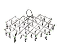 Itian 35 Gancho Plegable de Acero Inoxidable Giratorios Cremalleras, Ropa Interior Calcetines Guantes Perchas Secadora