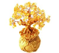 Itian Árbol del Dinero Feng Shui, Árbol de Dinero de Cristal Natural, Árbol de Dinero Feng Shui Bonsai Ornamentes para la Fortuna la Buena Suerte la Riqueza y Hogar Oficina Tienda Decoración