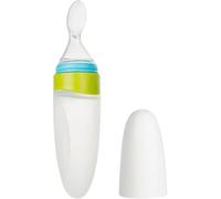 Itian Biberón de Alimentación con Cuchara Dispensadora de Comida Infantil de Silicona, Alimentador de Papilla para Bebés