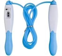 Itian Cuerda para Saltar Fitness, Cuerda para Saltar con Contador, Cuerda para Saltar Ajustable, para Hombre y Mujer Fitness, Ejercicio de Intervalos (Azul)