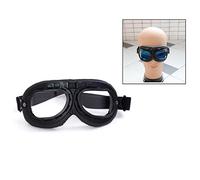 Itian gafas - Gafas cromadas para moto, scooter, bicicleta o motocross (negro)