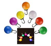 Itian Luces LED para perro - Clip LED Collar del Animal Doméstico Luz Intermitente de Seguridad para Corredor y Perro Mascota Gato (7pcs)