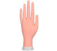Itian Mano De Caucho Dedos De Práctica Flexible Manicura Pa Arte De Uñas PVC, Mano de Maniquí Modelo del Goma Flexible para práctica del Arte del Clavo Manicura