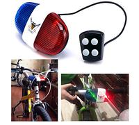 Itian Sirena Timbre para Bicicleta - Bocina electrónica con luz para Bicicleta (4 Sonidos)