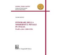 Itinerari della modernità penale in Italia. Profili critici (1800-1930) (Anima juris ratio)