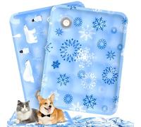 ITJMRJP Manta Fria para Perros Pequeños 2 Manta Refrescante para Perros y Gatos 40x50cm Alfombra Refrescante Perro Autoenfriante Cama Fria Perro Alfombrilla Refrescante Mascotas(C)