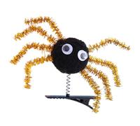 Itkcozcg 1 pinza de pelo de arañas de Halloween para niños, clip de primavera con diseño, ligero, seguro para fiestas de disfraces, escuela