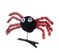 Itkcozcg 1 pinza de pelo de arañas de Halloween para niños, clip de primavera con diseño, ligero, seguro para fiestas de disfraces, escuela