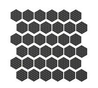 Itkcozcg 18 / 36 unidades de cinta adhesiva hexagonal multiusos antideslizante para teclado de juegos, cinta adhesiva de silicona antideslizante para controlador de teclado