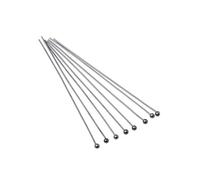 Itkcozcg 200 alfileres de cabeza de bola de metal, alfileres rectos fáciles de usar para hacer joyas y manualidades