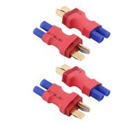 Itkcozcg 4 conectores de conversión EC2 hembra a T Dean macho para carga de batería, accesorios de aplicación de cuadricóptero remoto, adaptador de corriente al aire libre