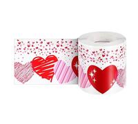 Itkcozcg Adhesivo de pared de 60 pies de largo con bordes de San Valentín para dormitorio, decoración de boda, fronteras de corazón, decoración de pared, calcomanía adhesiva