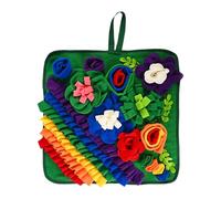 Itkcozcg Almohadilla de olfateo para perros, colorida y dispensadora de golosinas, juguete interactivo para masticar, alivia el estrés, tapete para olfatear perros grandes