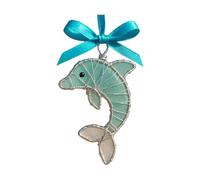 Itkcozcg Arte de pared acrílico con temática de criatura marina con delfín, tortuga, ballena, diseños para baño, decoración del hogar con temática costera para baño