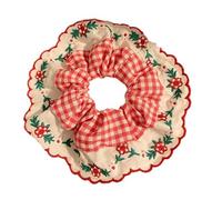 Itkcozcg Bandas elásticas bordadas para el pelo para mujer, diademas y pulseras, accesorios para el cabello dulce, coleteros grandes