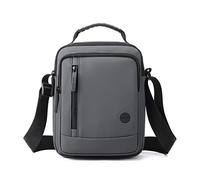 Itkcozcg Bolso bandolera multifuncional para hombre y hombre, con correa ajustable para el hombro, para adolescentes, casual, deporte, mensajero, de gran capacidad, bandolera, Gray, One Size