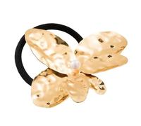 Itkcozcg Coleteros gruesos metálicos para el pelo, de gran tamaño, elegante, para coleta de caballo, para mujer