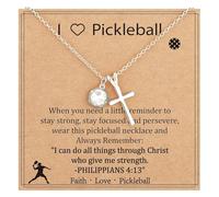 Itkcozcg Collar con colgante de crucifijo de cobre ligero con diseño de cadena ajustable de baloncesto, voleibol, fútbol, accesorio deportivo, tennis, como se describe, como se describe