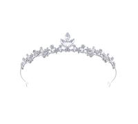 Itkcozcg Corona de diamantes de imitación brillantes para niños, diadema de aleación ligera para pieles sensibles y ocasiones especiales, corona de princesa de cristal para niñas