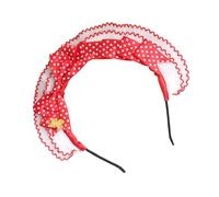 Itkcozcg Diadema de lazos rojos para mujer, suave y elástica, cómoda accesorio para el cabello para uso diario y especial