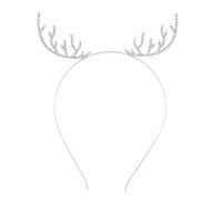 Itkcozcg Diademas de metal reutilizables para el cabello de Año Nuevo para niñas, antideslizantes, decoración de fiesta, celebración de metal, adorno para el cabello