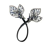 Itkcozcg Elegante soporte para moño de pelo con filigrana de cristal para mujeres y niñas, para tocados tailandeses étnicos