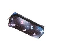 Itkcozcg Estuche para lápices de poliéster de gran capacidad, organizador portátil para bolígrafos, bolsa de maquillaje para oficina, escuela, niñas, estuche de almacenamiento, Black, Mass Beauty