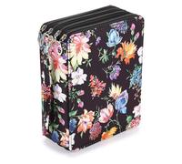 Itkcozcg Estuche portátil multifuncional con 168 ranuras de alta capacidad, con cremallera