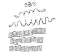 Itkcozcg Ethnic Styles - Juego de pinzas para el pelo con espirales para rastas únicas