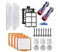 Itkcozcg High Robot Aspiradoras Piezas de repuesto Filtro de cepillo principal para AV2800ZE RV2820YE RV2820ZE Piezas Cepillo principal duradero Cepillo lateral Filtro de espuma Almohadillas de