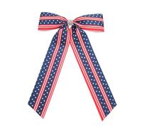 Itkcozcg Lazos de bandera patriótica para el pelo, hechos a mano, accesorio para el pelo para mujeres y niñas, para vacaciones, fiestas, uso diario
