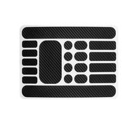 Itkcozcg Marco de bicicleta redondo elipsoidal, etiqueta de seguridad reforzada de PVC, sustancia para horquilla, coronilla, plan de verificación de suciedad, muchos colores, defensor del marco de la