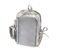 Itkcozcg Mochila de viaje compacta inspirada en el anime, práctica e impermeable, ergonómica, compatible con dispositivos portátiles, bolsa esencial para convenciones, Silver