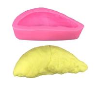 Itkcozcg Molde de silicona Durian realista para helados, mousses, pasteles, chocolate, gelatinas, seguro de grado alimenticio, fácil herramienta de horneado