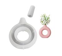 Itkcozcg Molde de silicona flexible para maceta, hecho a mano, decoración del hogar para mesa de comedor, herramienta de moldeo de macetas