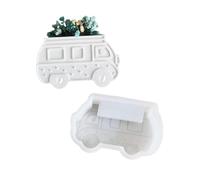 Itkcozcg Molde de silicona flexible para maceta, hecho a mano, decoración del hogar para mesa de comedor, herramienta de moldeo de macetas
