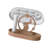 Itkcozcg Molde de silicona flexible para portavelas de resina, bandejas de joyería, fundición epoxi y proyectos de decoración del hogar