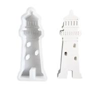 Itkcozcg Molde de silicona para adorno de faro para manualidades, resinas, fundición, proyectos de fabricación de velas, decoración del hogar y creatividad