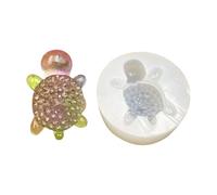 Itkcozcg Molde de silicona resistente para decoración de tortugas y diamantes para decoración de tortugas caseras, accesorio de arte y regalos