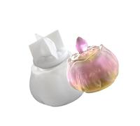 Itkcozcg Molde grande de silicona para tarros de almacenamiento de flores, moldes de resina epoxi para contenedores de joyas y decoración del hogar