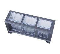 Itkcozcg Organizador de cubiertos de cocina, contenedor de almacenamiento multifuncional para utensilios, escurridor automático de palillos con divisores, soporte de cocina multifuncional